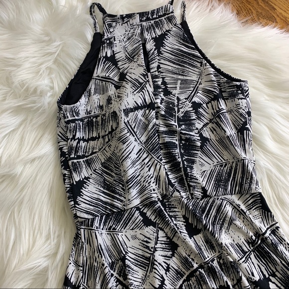 Aqua woman’s mini dress feather printed stretch XS - Picture 4 of 7